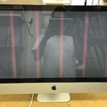 Mac 画面にピンクの線