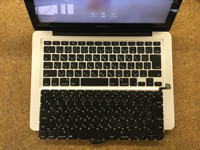 Apple Macbook A1278 13インチ キーボード交換
