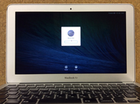 macbook air液晶パネル交換修理後