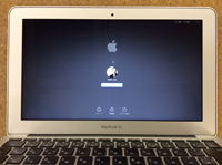 macbook air a1370 画面割れ修理後