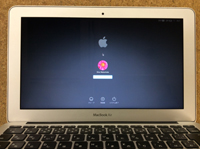 macbook air 液晶パネル交換後