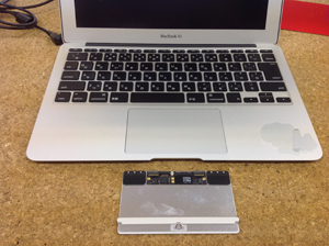 macbook air トラックパッド交換