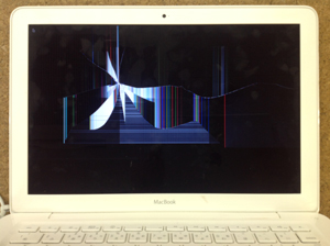 macbook a1342 液晶割れ