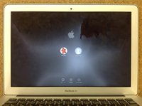 macbook air 液晶画面割れ