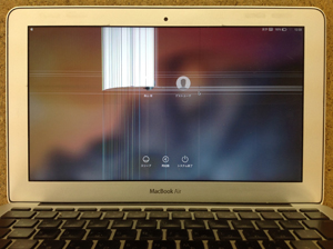 macbook air 液晶割れ