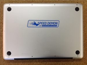 macbookpro 足ゴム取り付け