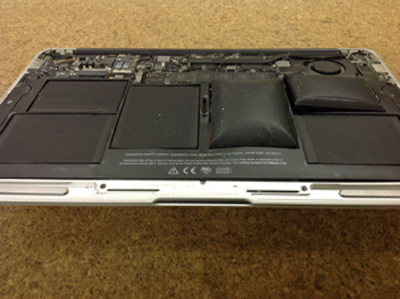 macbook air バッテリー故障