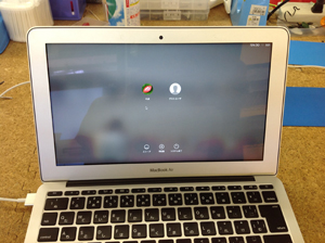 macbook air 液晶パネル交換後