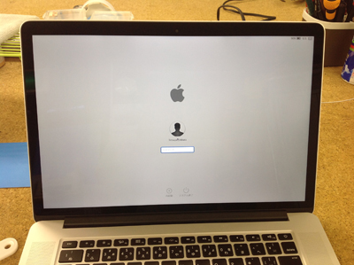 macbookpro retina A1398 液晶パネル交換