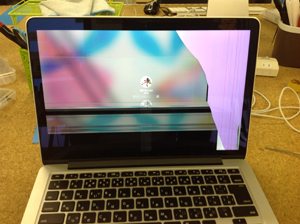 macbookpro retina 画面割れ
