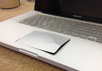 トラックパッド故障