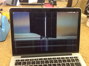 retina 液晶割れ