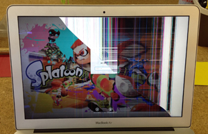 macbook air 画面割れ