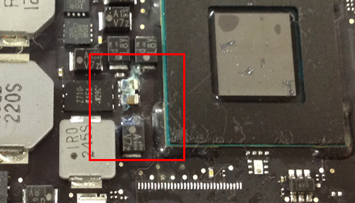 ロジックボード 水没