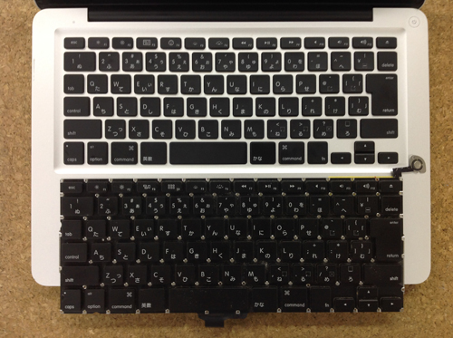 macbookpro キーボード交換