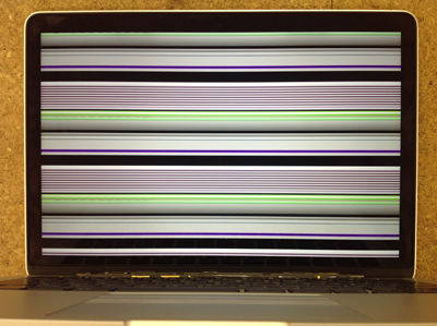 macbook pro 表示不良