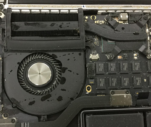 ロジックボード水没