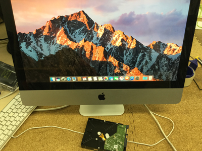 iMac ハードディスク交換