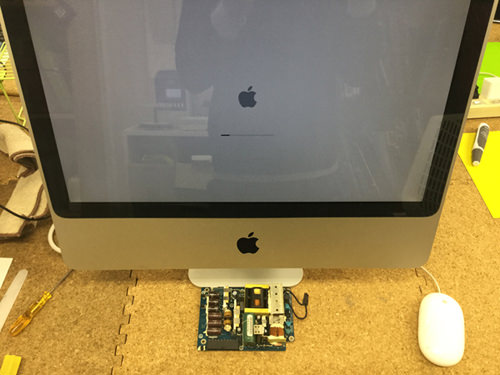 iMac 電源ボードの故障