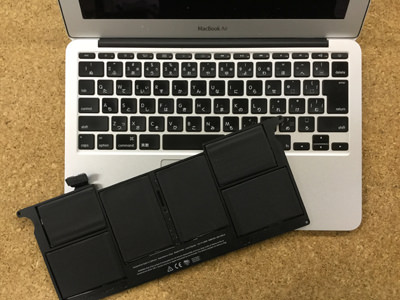 MacBookAir バッテリー交換
